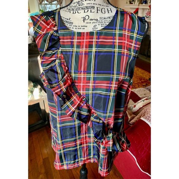 J.Crew Tops - J.CREW Womens Sleeveless Tartan Plaid Blouse Size 10